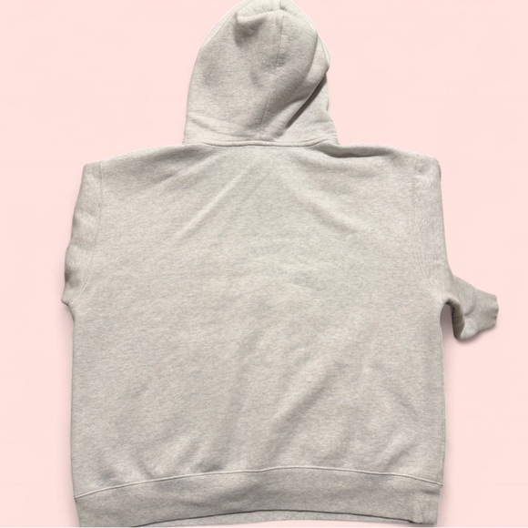 Aritzia CozyFleece Perfect Hoodie Heather Cloud White - Picture 4 of 5